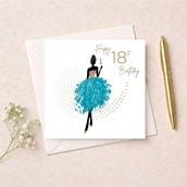Age 18 Birthday Card - Happy 18th Birthday