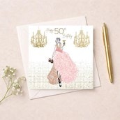 Age 50 Birthday Card - Happy 50th Birthday Age 50 Birthday Card - Happy 50th Birthday