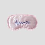 Blush Pink Satin Eye Mask with Sleep Spray in Gift Box