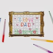 Framed Personalised Drawing Puzzle Framed Personalised Drawing Puzzle