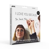 'I Love You Because' Mirror Sticker and Pen 'I Love You Because' Mirror Sticker and Pen