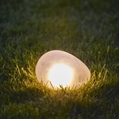 Solar Glass Pebble Light | For The Garden Solar Glass Pebble Light | For The Garden