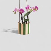 Hello Marilu Stripy Scalloped Hanging Plant Pots Hello Marilu Stripy Scalloped Hanging Plant Pots