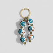 Ceramic Bead Keyrings