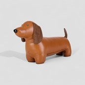 Faux Leather Animal Doorstops
