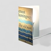 Book Lamp - Ernest Hemingway, The Old Man and The Sea Book Lamp - Ernest Hemingway, The Old Man and The Sea