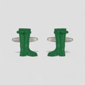 Green Wellies Cufflinks Green Wellies Cufflinks
