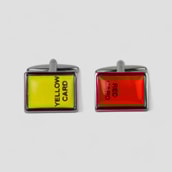Red Card Yellow Card Football Cufflinks