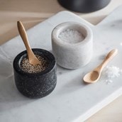 Brompton Salt & Pepper Pots Set Of 2 Brompton Salt & Pepper Pots Set Of 2