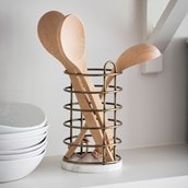 Brompton Antique Brass Utensil Holder Brompton Antique Brass Utensil Holder