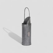 Antique Pewter Match Holder Antique Pewter Match Holder