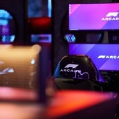 F1® Arcade Simulator Racing Experience with Prosecco and Small Plates for Two