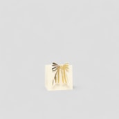 Gold Bow Ivory Gift Bag Gold Bow Ivory Gift Bag