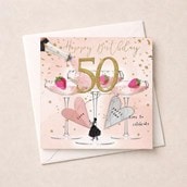 Age 50 Birthday Card - Time To Celebrate