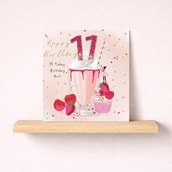 Age 11 Birthday Card - Yummy Birthday Treat