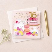 Age 16 Birthday Card - Sweet Treats Age 16 Birthday Card - Sweet Treats