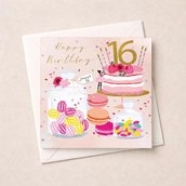 Age 16 Birthday Card - Sweet Treats Age 16 Birthday Card - Sweet Treats