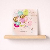 Birthday Card - Birthday Girls Balloons Birthday Card - Birthday Girls Balloons