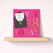 Age 18 Birthday Card - Yay 18 Today
