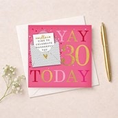 Age 30 Birthday Card - Yay 30 Today