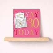 Age 30 Birthday Card - Yay 30 Today Age 30 Birthday Card - Yay 30 Today