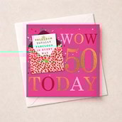 Age 50 Birthday Card - Yay 50 Today
