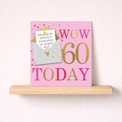 Age 60 Birthday Card - Yay 60 Today