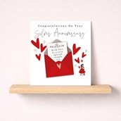 Silver Anniversary Card - Telegram