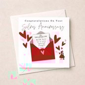 Silver Anniversary Card - Telegram