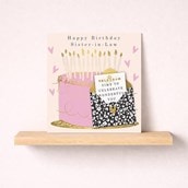 Sister-in-Law Birthday Card - Birthday Cake Sister-in-Law Birthday Card - Birthday Cake