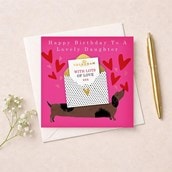 Daughter Birthday Card - Dachshund Daughter Birthday Card - Dachshund