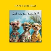 Magnet Card - Did You Say Snacks?