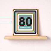 Beermat Age 80 Card - 80 Tremendous Years Beermat Age 80 Card - 80 Tremendous Years