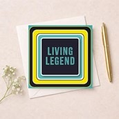 Beermat Open Card - Living Legend