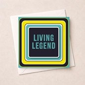 Beermat Open Card - Living Legend Beermat Open Card - Living Legend