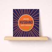 Beermat Birthday Card - Amazing Husband Beermat Birthday Card - Amazing Husband