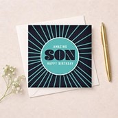 Beermat Birthday Card - Amazing Son