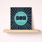 Beermat Birthday Card - Amazing Son
