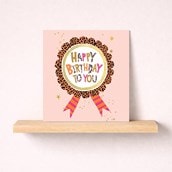 Birthday Card - Birthday Rosette