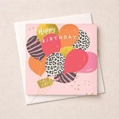 Birthday Card - Bunch Of Balloons Birthday Card - Bunch Of Balloons