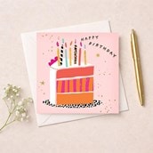 Birthday Card - Slice Of Birthday Cake Birthday Card - Slice Of Birthday Cake