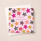 Birthday Card - Stars