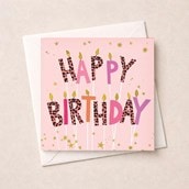Birthday Card - Birthday Candles Birthday Card - Birthday Candles