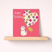 Birthday Card - Cute Cat
