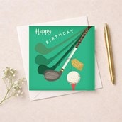 Birthday Card - Golfer