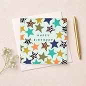 Birthday Card - Stars Birthday Card - Stars