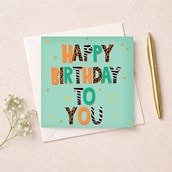 Birthday Card - Spots & Stripes Birthday Card - Spots & Stripes