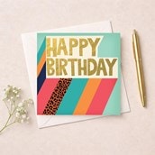 Birthday Card - Leopard Print Birthday Card - Leopard Print