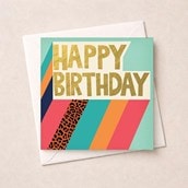 Birthday Card - Leopard Print Birthday Card - Leopard Print
