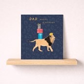 Dad Birthday Card - Lion Dad Birthday Card - Lion